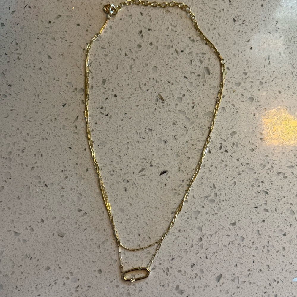 NWOT Kendra Scott Gold Necklace Timeless Elegance